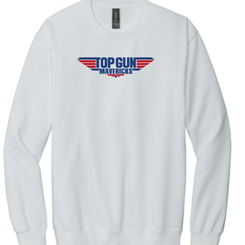 White Crew Neck Sweatshirt Main Image